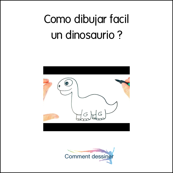 Como dibujar facil un dinosaurio